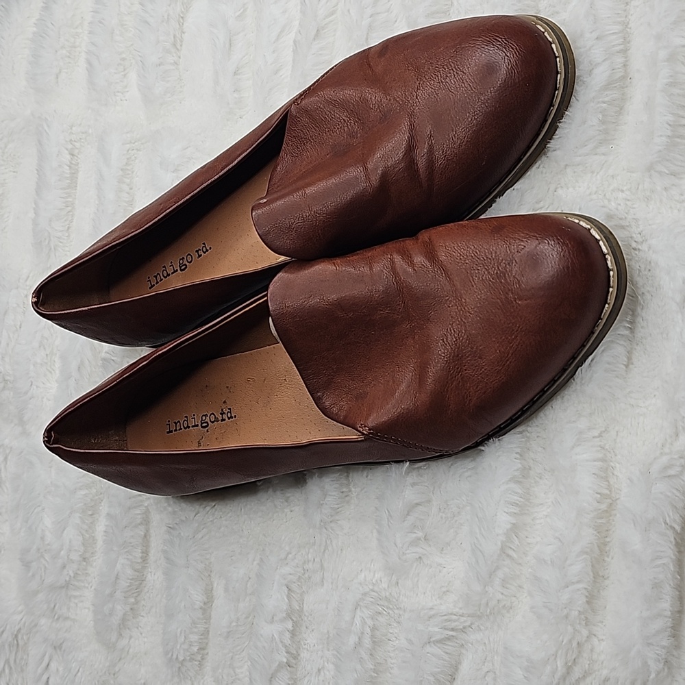 Brown Leather Flats